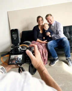 portræt af fotografen hos Familieportræt i Århus, Kirsten Adler