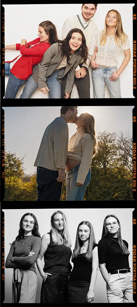 familiefotos og søskendebilleder af familieportræt - fotograf i århus